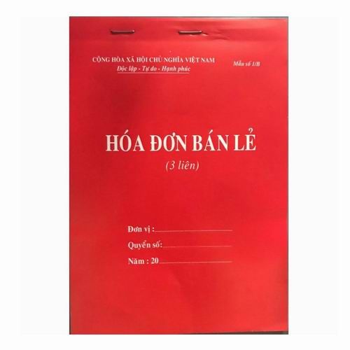 Hóa đơn bán lẻ nhỏ 3 liên