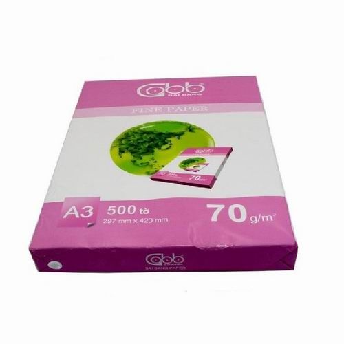 Giấy photo A3 - 70gsm, Bãi Bằng vỏ hồng