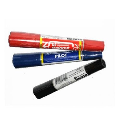Bút dạ dầu Pilot, nét to 2 đầu Đen