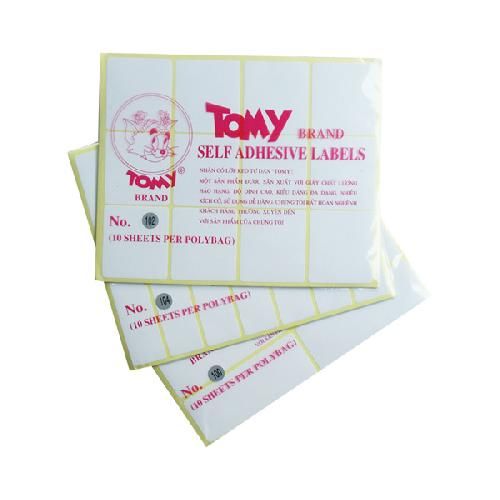 Giấy dán trắng trắng Tomy các cỡ