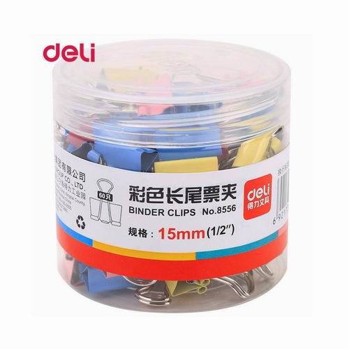 Kẹp giấy đôi 60c/hộp 15mm Deli (8556/8566)