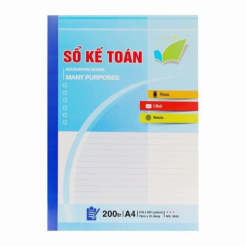 Sổ kế toán tổng hợp Hải Tiến - 200 trang (3040)