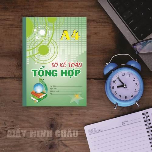 Sổ kế toán tổng hợp Minh Châu A4 - 256 trang