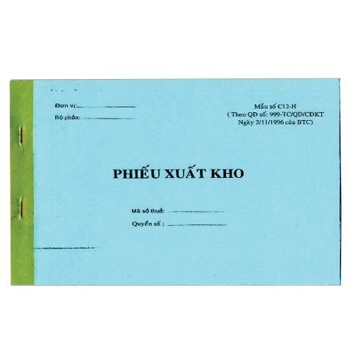 Phiếu xuất nhỏ loại 1